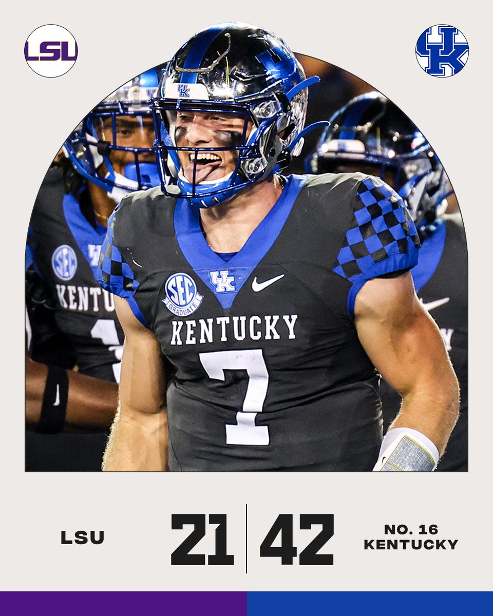 ESPNCFB's tweet photo. The perfection continues‼️

Kentucky is 6-0 for the first time in 71 years. https://t.co/dq88Mqlj2G
