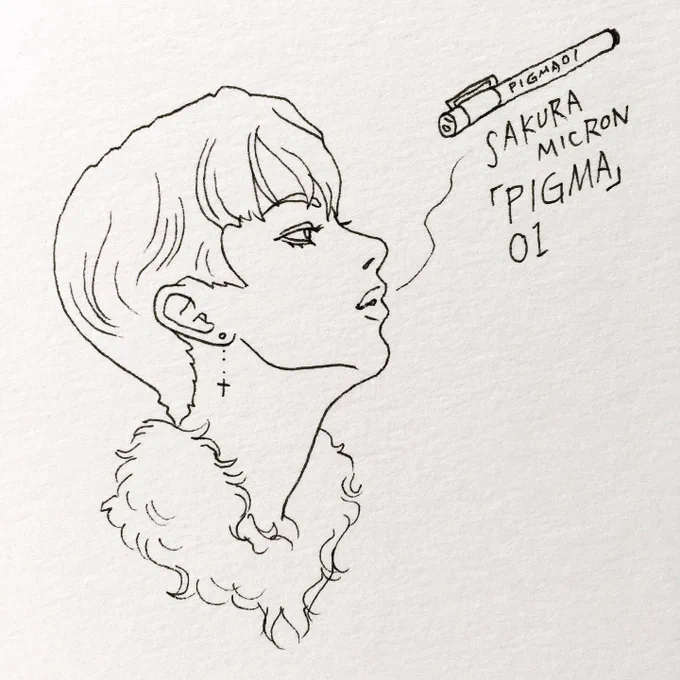 公式のお題には沿ってませんが、2日目。
#inktober 
#injtober2021
#アナログイラスト 