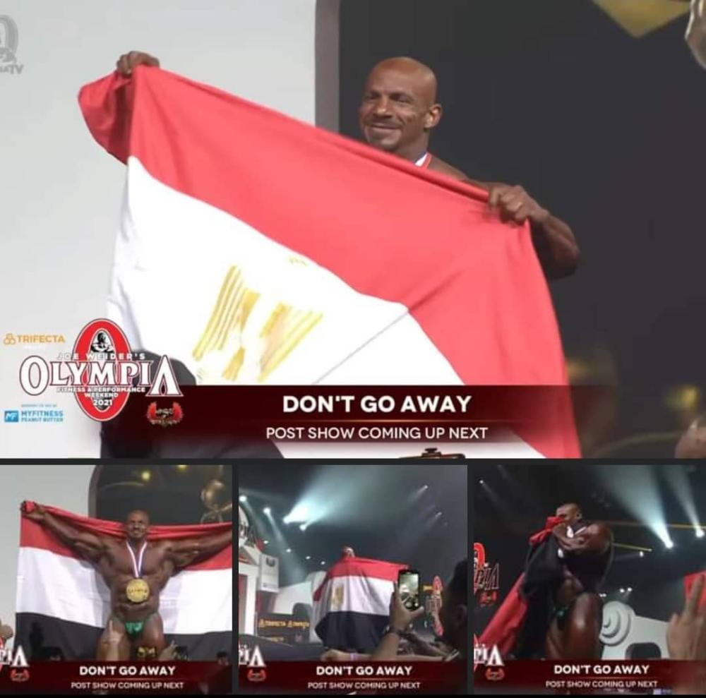 IbrahimMv3's tweet photo. مبروك لمصر ❤️بيج رامي بطل مستر اولمبيا ٢٠٢١ للمرة الثانية على التوالي الساندو مصري 💪🇪🇬🇪🇬 https://t.co/CWQDizkdbO