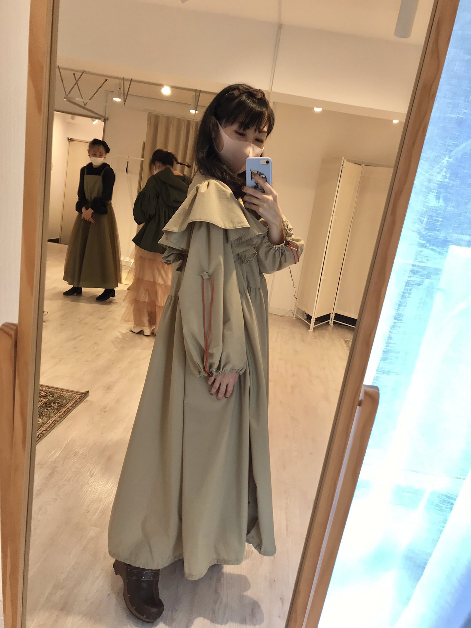 クラシック 未使用 madder madder フリルガウンワンピース dress gown