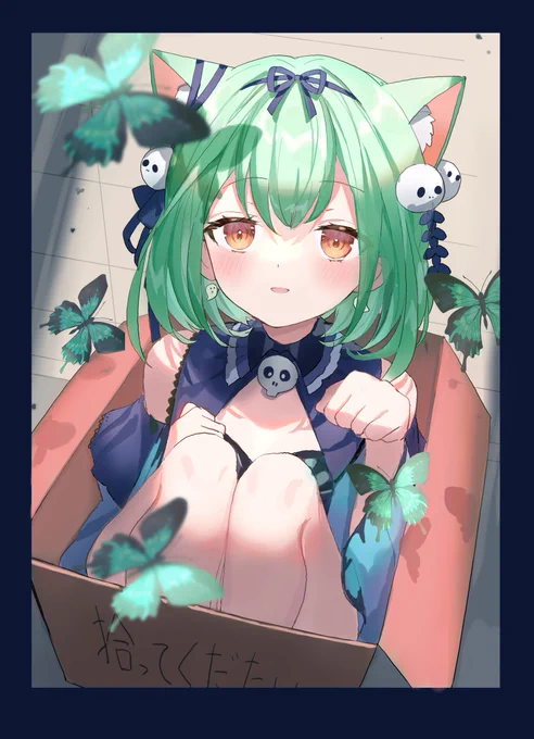 「拾ってくだたーい!」

3hドロ 昨日の配信の段ボールinるーちゃん
 #絵クロマンサー 
