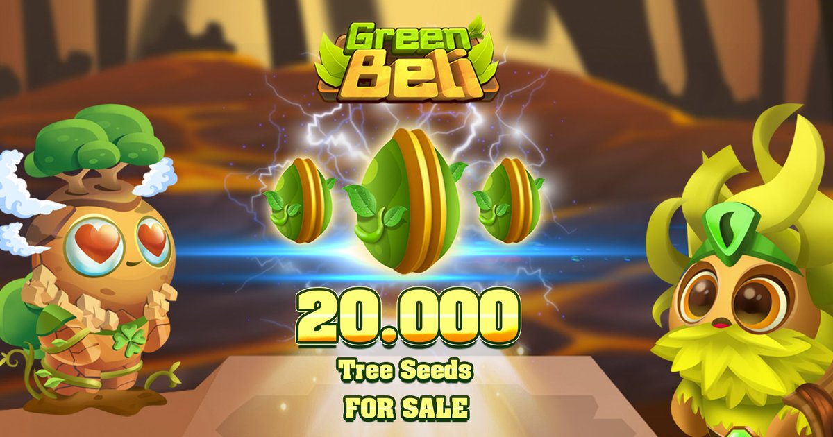 BARMYGROUP's tweet photo. After being unable to open the Tree seeds sales event due to unforeseen circumstances,

Green Beli is pleased to announce that the Tree seeds sales will open at 1PM UTC, October 10th, 2021.

👉 Sale link: https://t.co/sHv0qz1G2I

#GreenBeli #GreenHero https://t.co/FcmAOD2YxF