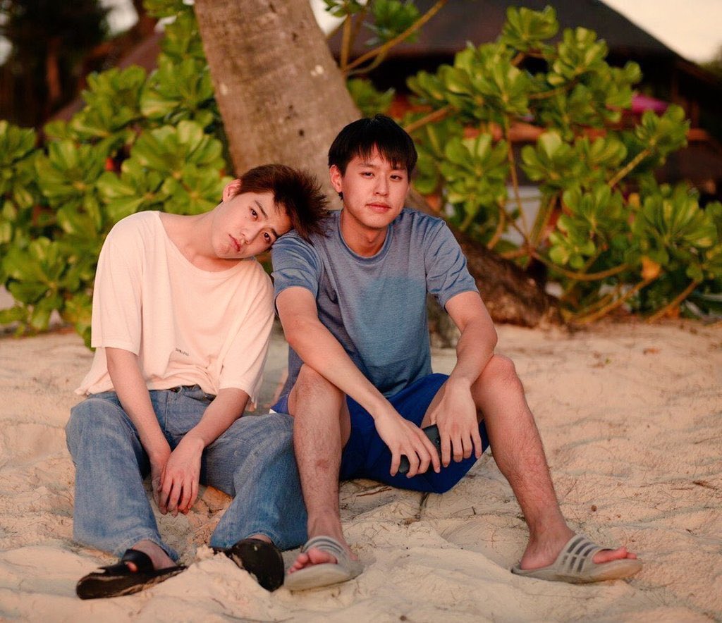 Bubbleloon's tweet photo. "I don’t feel special with anyone as much as I do with him. For me, there’s no one like him. He is irreplaceable."❤️💙

 - #Bbillkin to #PPkritt, 2021

#bkpp #bbillkin 
 #PPkrit #บิวกิ้นพีพี https://t.co/PJxEbtE1rG