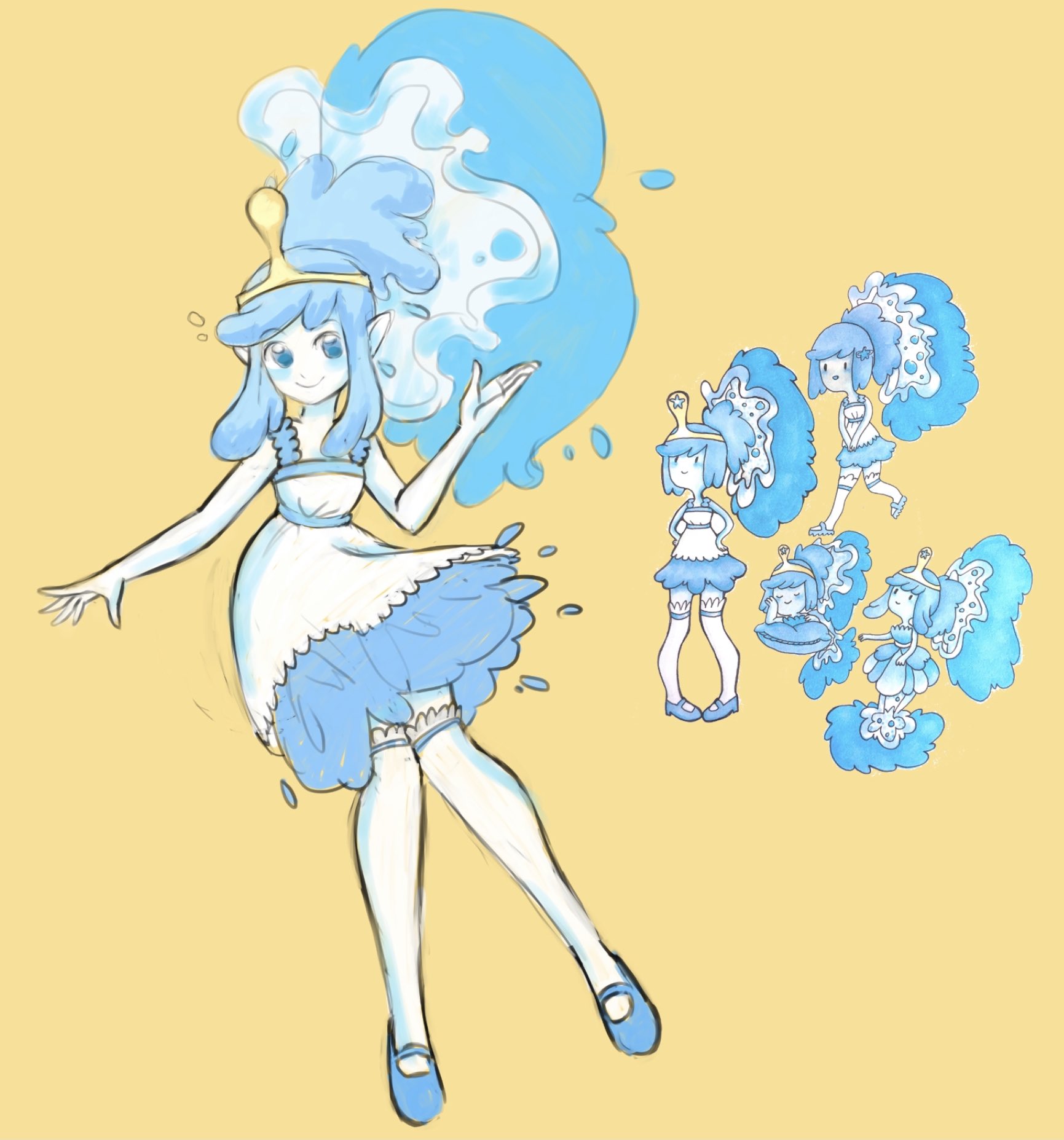 💕💖SavannahFaerie 💖💕 on X: "When I'm feeling better and can draw again  I'd really love to do a clean updated drawing of my old Adventure time OC  Watercycle Princess! She also could