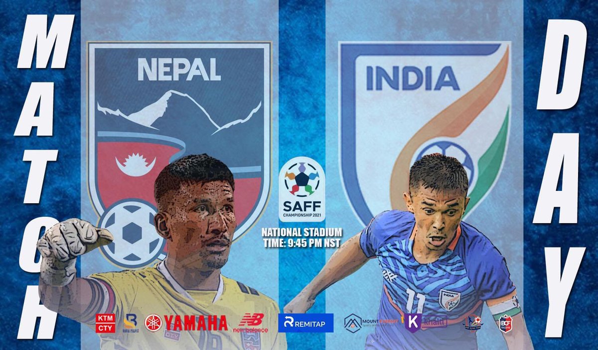MATCH DAY 🇳🇵👊🇮🇳 #SAFF2021 #NepVsInd #Goal #Nepal #GoalNepal ⚽🇳🇵