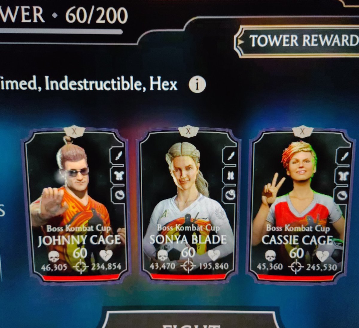 mgabMKMobile's tweet photo. Kombat cup Cassie for the first time #19 , full Kombat cup team battle #60 and mk11 team with Nightwolf at battle #100 #FatalTower #mkmobile #soon https://t.co/xV8qVrL9MI