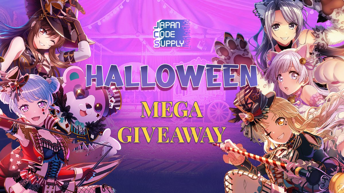 Are you ready for the spookiest night of the year? ‘Cause the Midnight Circus has arrived in town!🎃🎪 Sign up for the show and prepare your best trick so you can win the JapanCodeSupply’s Halloween Mega Giveaway! Join Here : gleam.io/fb/ZpIVM