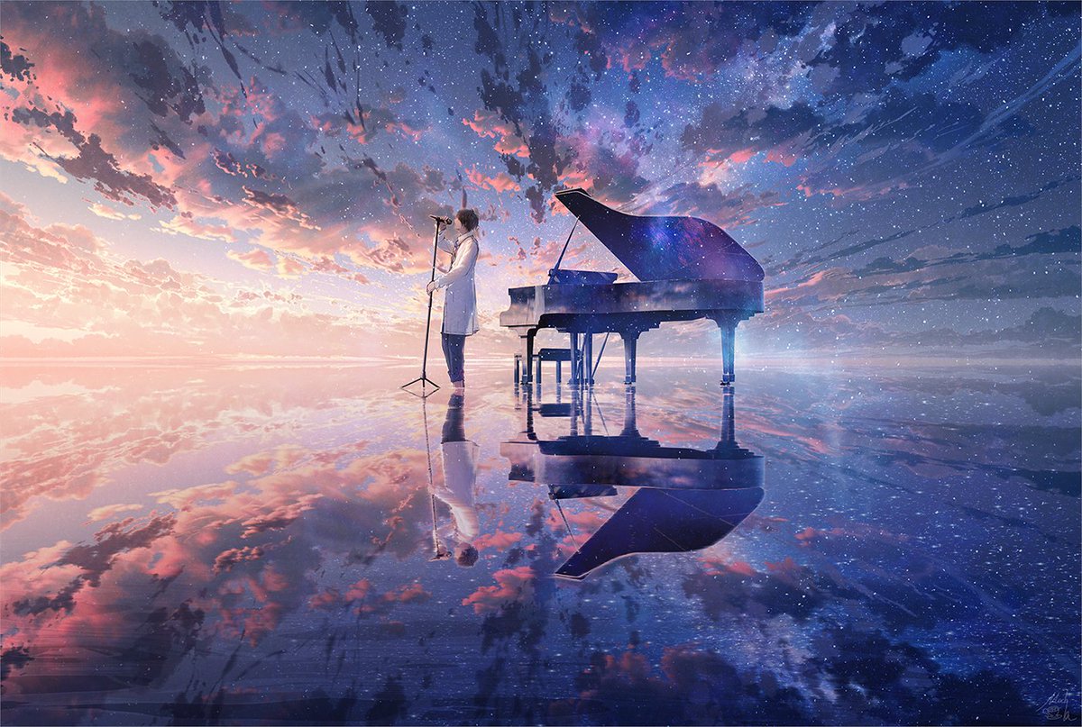 reflection sky instrument cloud star (sky) solo scenery  illustration images