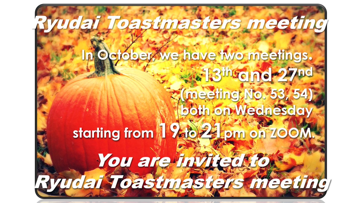 Ryudai Toastmasters (@ryudaitm) on Twitter photo 