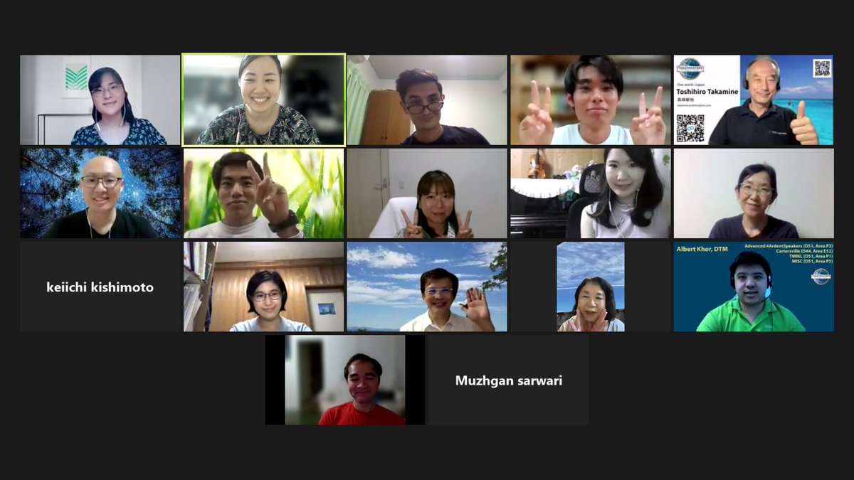 from our last meeting!