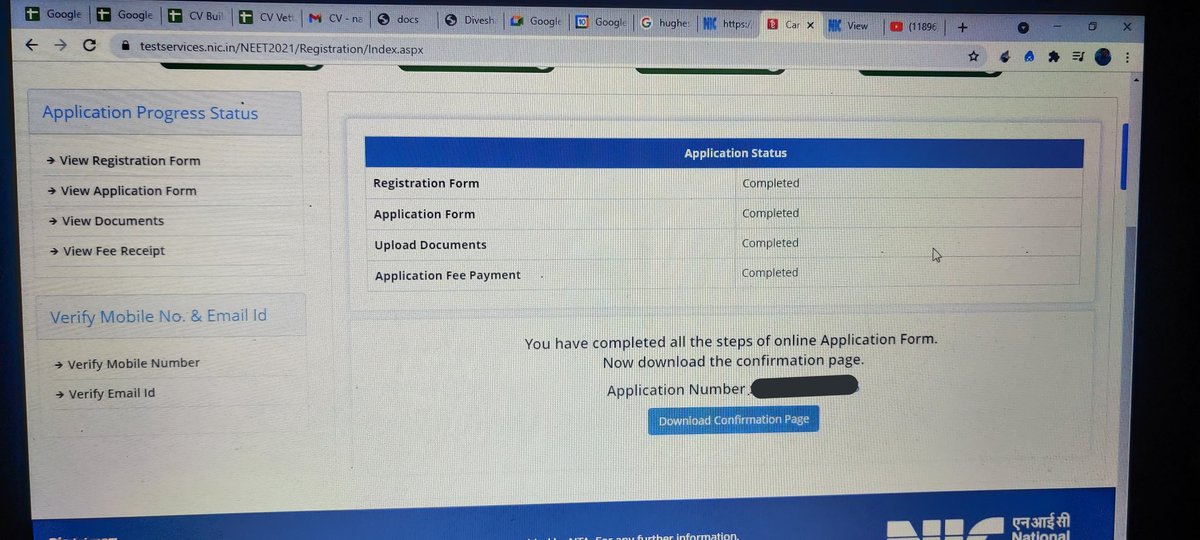 naveen6raj's tweet photo. Hi Tweeps, The link for NEET phase 2 registration is not available in the login. The deadline is 11.59 PM today right? @DG_NTA @jpgandhi @senthiltorrent @PTTVOnlineNews @ndtv @careerlauncher https://t.co/U2CgbrqUJ5