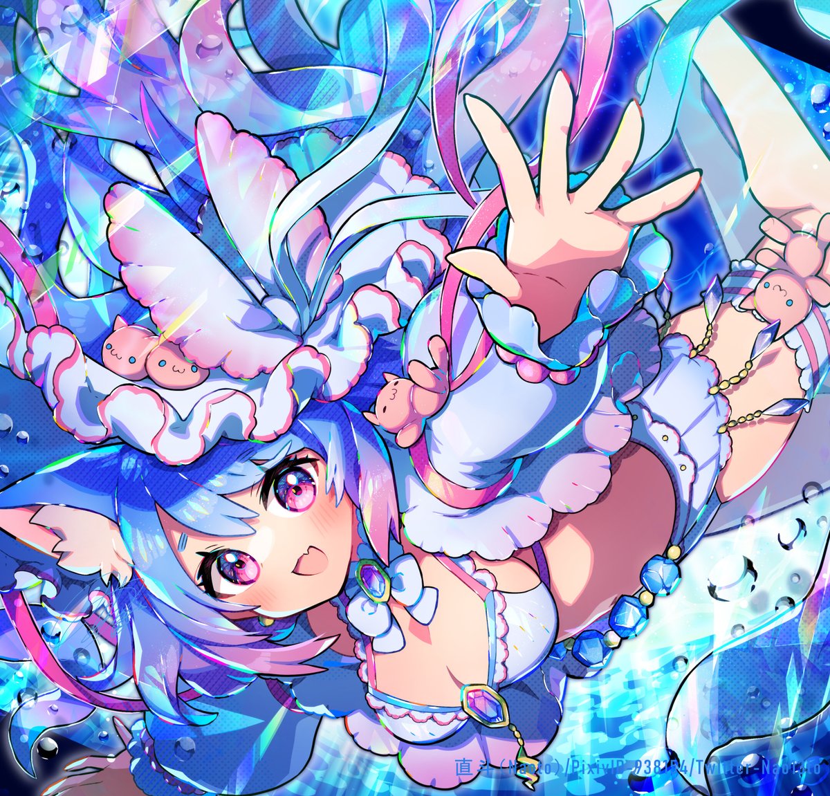 クラゲとウミウシイメージ イラスト 一次創作 Illustration ツイレポ