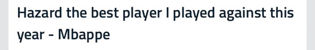 Quotes from Managers and Players about Eden Hazard: 

A thread.