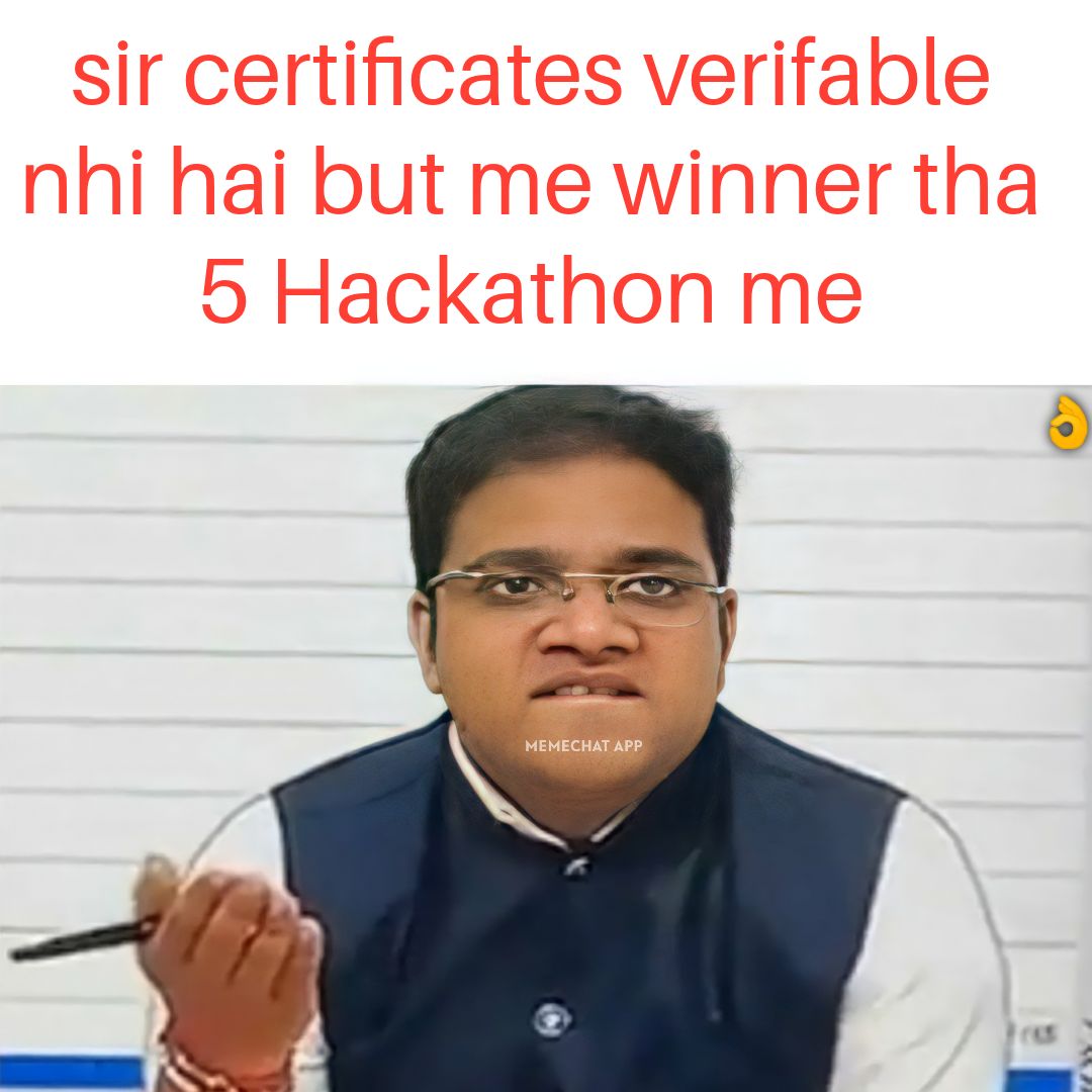 givemycert's tweet photo. Meme but true
Send verifiable certificates with GiveMyCertificate.
#givemycertificate #certificate #meme #memes #reels #reel #event #workshop #hackathon #webinar #ml #mlsa #dsc #dsclead #meetups #charity #socialservice #verifiedcertificate #career #cat #dog #memesdaily https://t.co/Td6Kduxr32