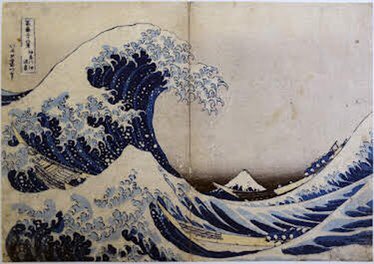 Aphroditeyia's tweet photo. #Sundayfind #ArtofLegends  
Japanese artist 
KATSUSHIKA HOKUSAI’s
Dramatic Woodblock Print, 1829
Will make you sea sick. 
Mount Fuji in the rear. Named as.
“The Great Wave off Kanagawa”. ✨❤️ https://t.co/mtoICTiLnR