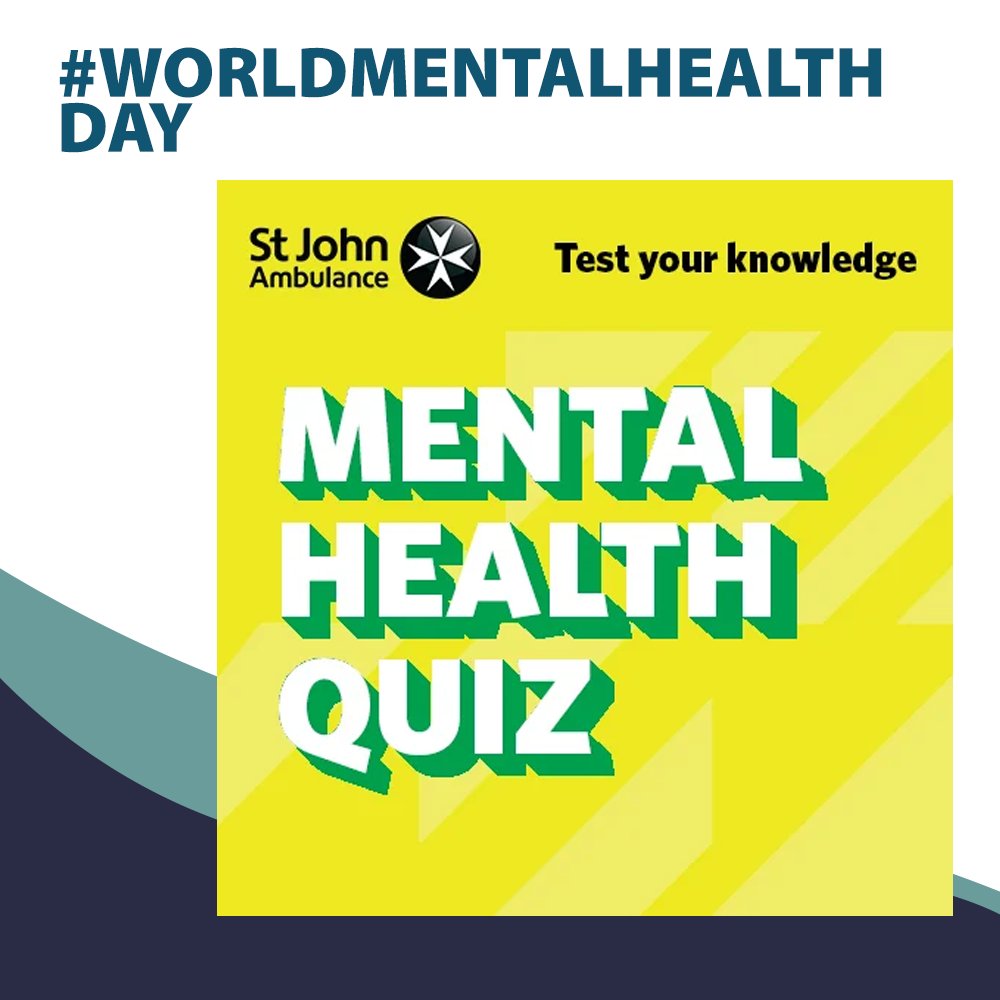 Test your mental health awareness with this quiz from St John's Ambulance: sja.org.uk/course-informa… #worldmentalhealthday