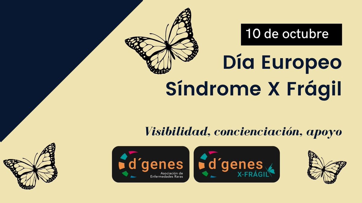 JuanCarrionT's tweet photo. D´Genes quiere mostrar todo su apoyo  a las personas y familias que conviven con X Frágil con motivo hoy de la conmemoración del Día Europeo de X Frágil. https://t.co/xztEy7V3Th