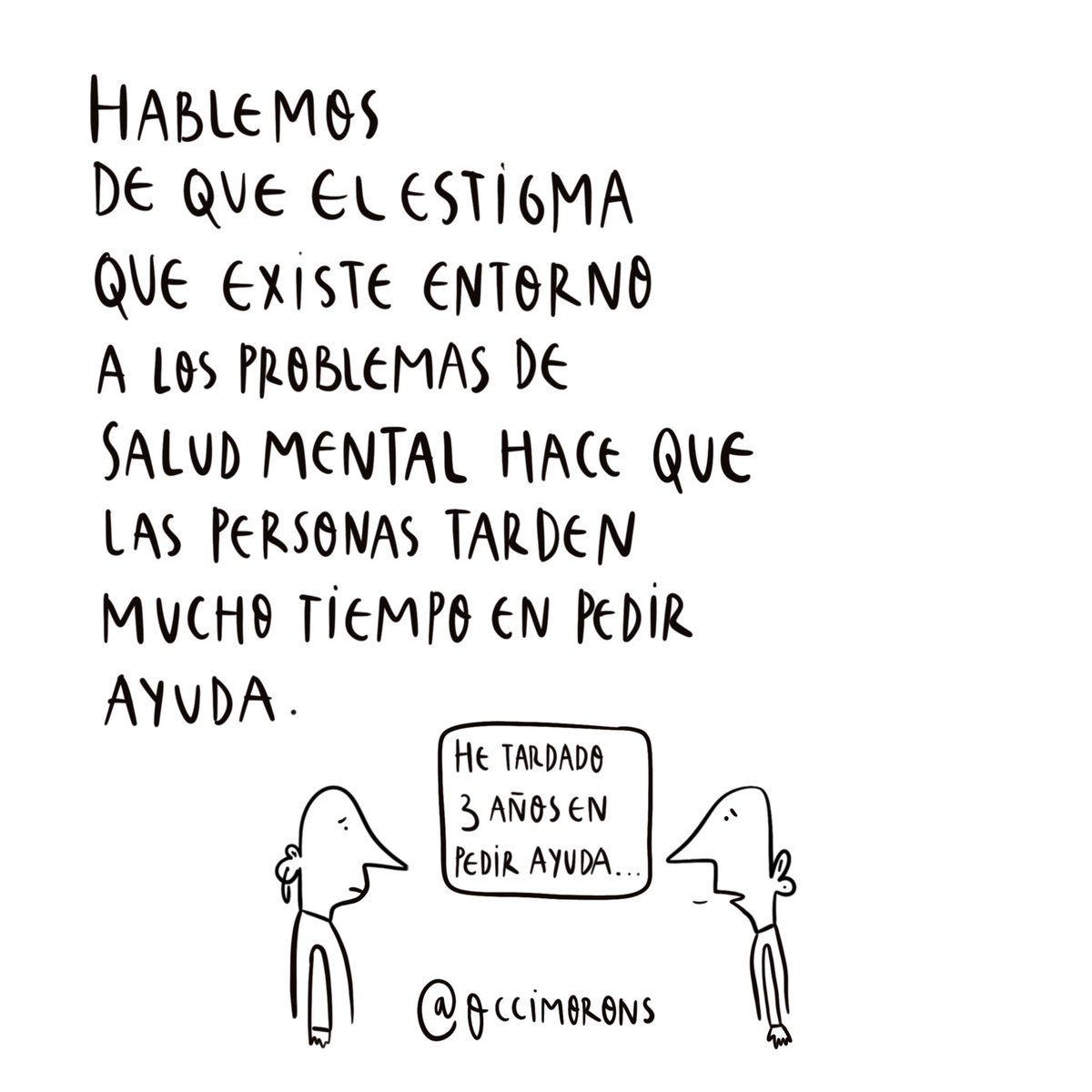 occimorons's tweet photo. Hoy es el Día Mundial de la Salud Mental, y ahora más que nunca TENEMOS QUE HABLAR DE SALUD MENTAL, para que los problemas de salud mental dejen de estigmatizarse, para que la salud mental no sea un privilegio, para que se nos escuche y se invierta en salud mental. 

⬇️⬇️ https://t.co/Zrrt4hnEhb