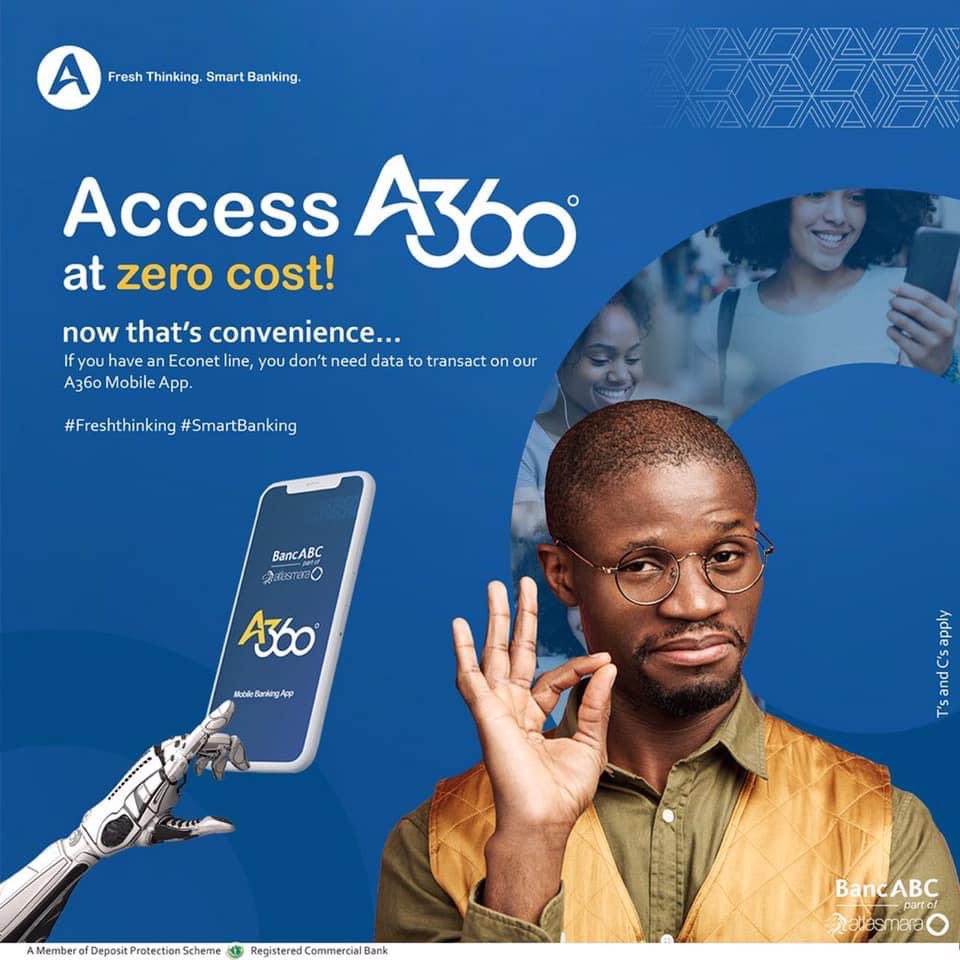 BancabcZW's tweet image. Access our #A360MobileApp 📲 at zero cost!🥳

If you have an @econetzimbabwe line, you don&apos;t need data to transact on our #A360MobileApp.📲

Download the #A360MobileApp📱on the App Store or Google Playstore today!

#BankDifferent 🏦
#ATeam 😎