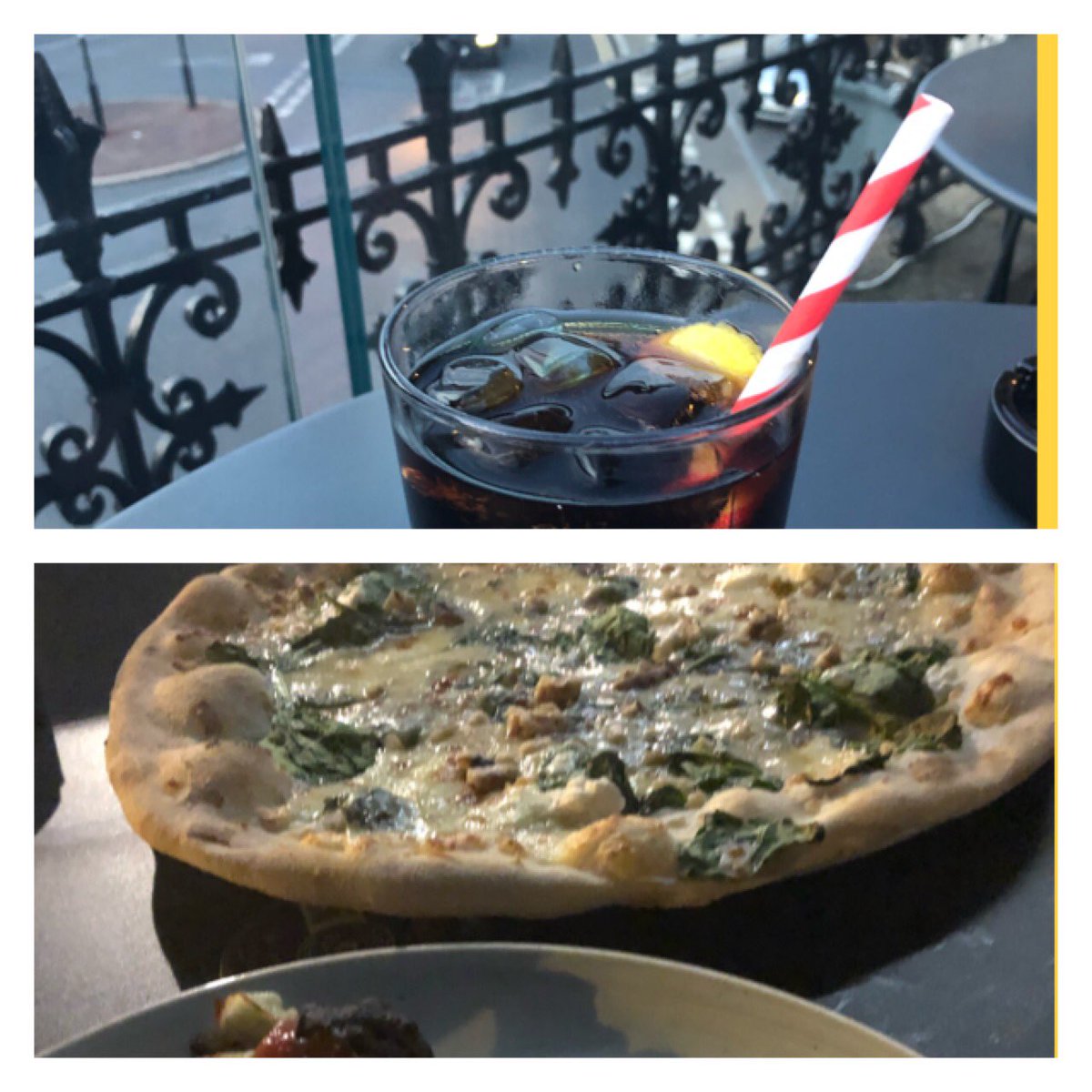 JaneCanDoSE4's tweet photo. Ended an exhaustive but lovely day checking out the @catfordarts trail with drinks & pizza🍕on the terrace @ChandosSE23 okay it did get dark very quickly but still lovely to sit up there with friends watching the world below in #SE23 #PerfectLocalDay #EatDrinkUseLocal https://t.co/CtN6sxVGMG