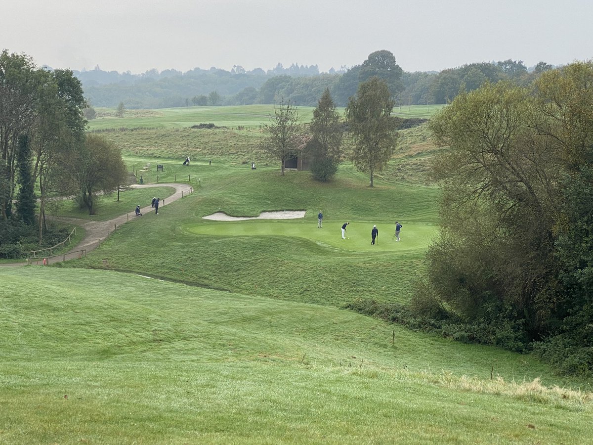 Halfway mark for Foursomes Hampshire up in 2 all square in 2