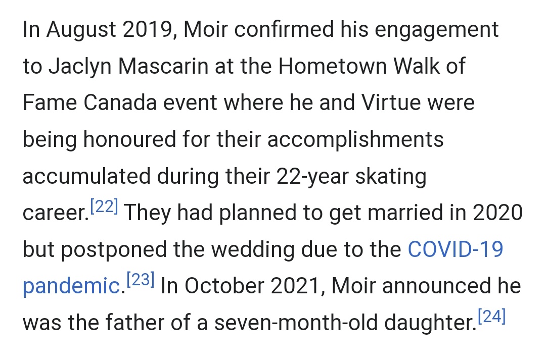 colouraturaa's tweet photo. Scott Moir announced that he's father
He said that his daughter was born 7 months ago. He dreams that Tessa Virtue would become the role model for his daughter ⛸️⛸️
#ScottMoir #TessaVirtue #VirtueMoir
You can check his Wikipedia page https://t.co/JXMt8SkPw7