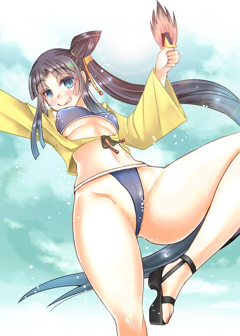 #秋だけどまだ全然暑いので水着絵再掲してもいい 
そんな良い文化が…! 