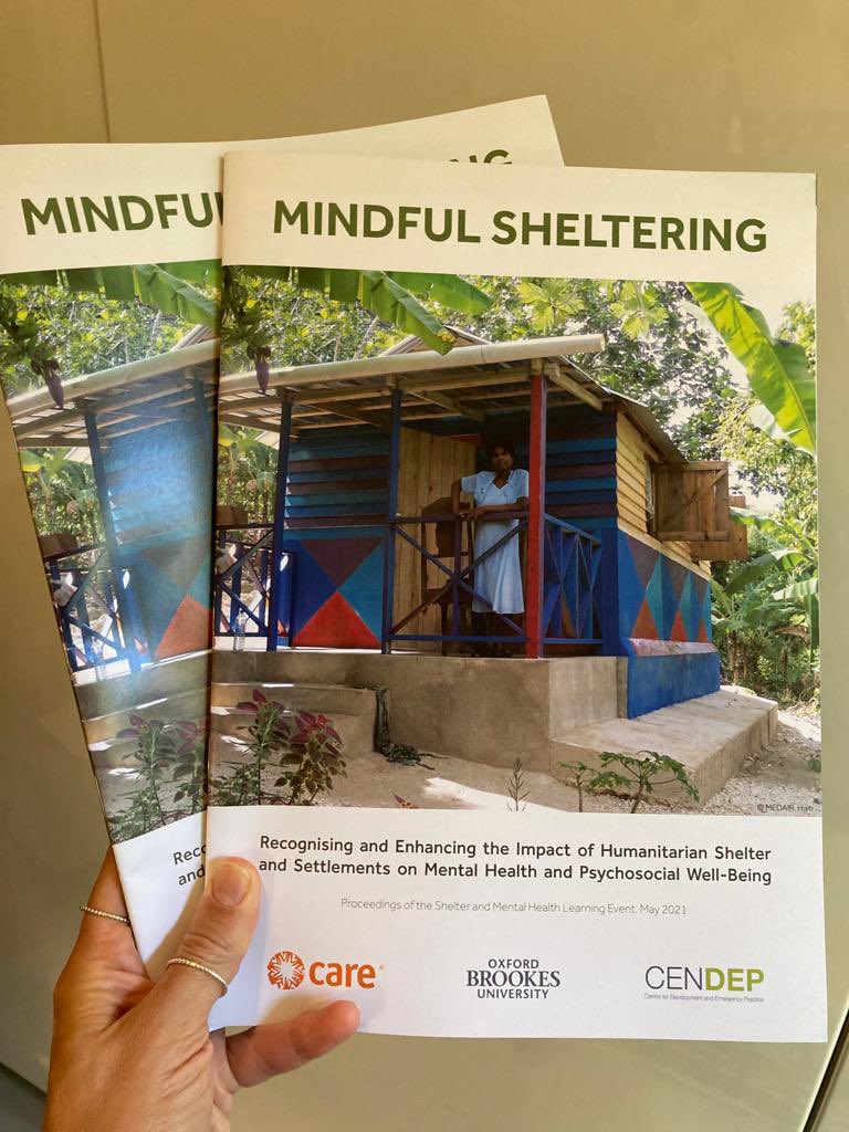 elakoTR's tweet photo. Happy to receive my copy of #mindfulsheltering on this special day! Not having a safe and adequate place to call home can cause or exacerbate mental health problems after disasters and crises. Let’s work together to give everyone a home #WorldMentalHealthDay https://t.co/HJnfW1Yhmv
