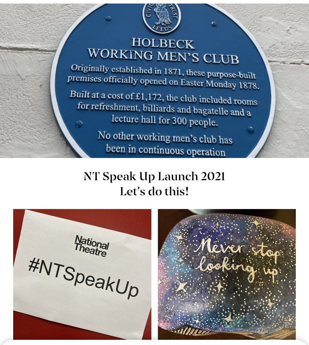 Home after an amazing two days with @NT_Schools for the launch of #NTSpeakup with the fantastic @choltheatre Feeling totally inspired by all the amazing creative arts teachers and partner theatres in this project. So proud and grateful that the students and I get to be part of it