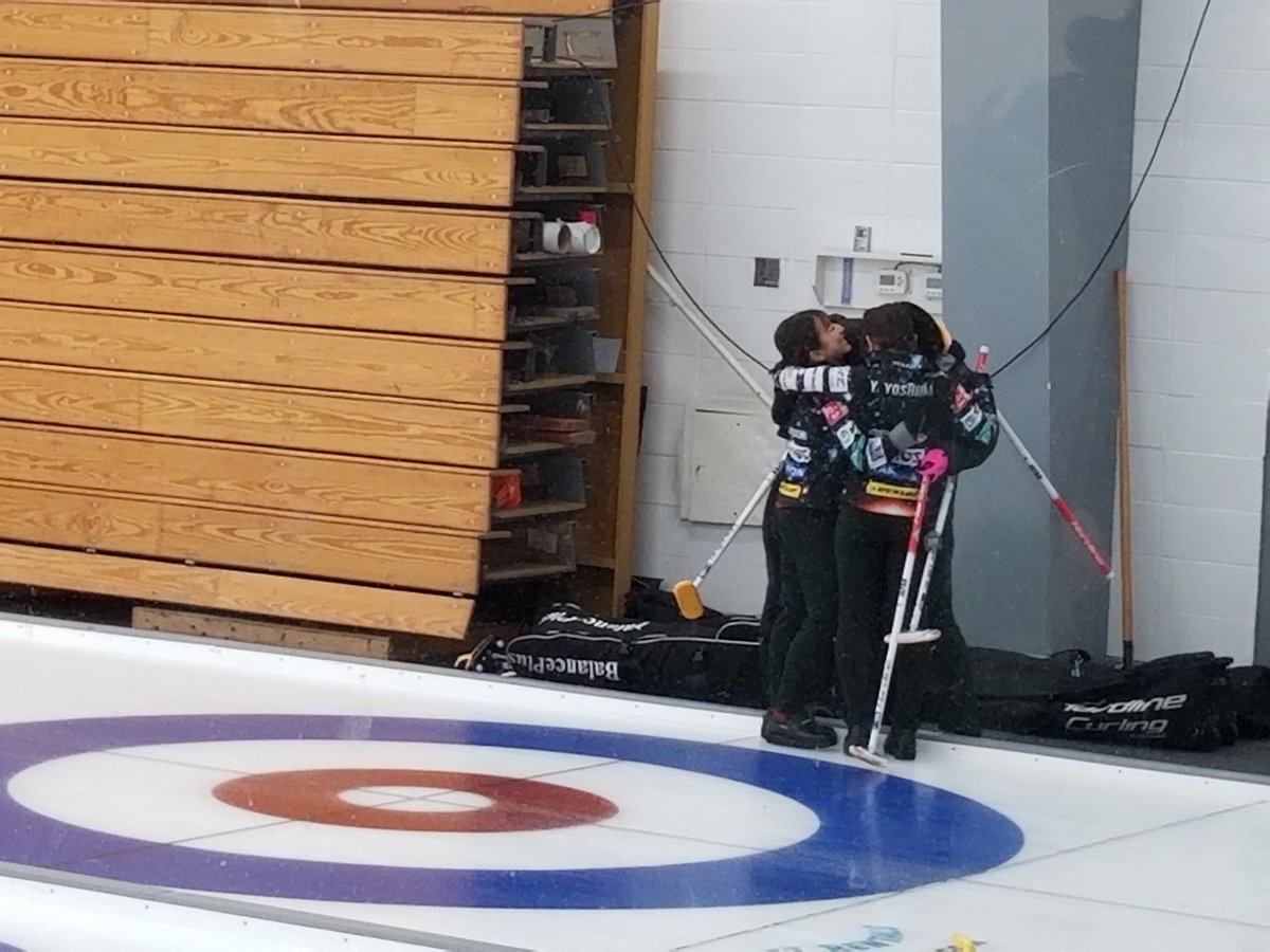 twinetime14's tweet photo. Peterson left with a tricky runback to pick out the Fujisawa stone but just misses
#StealPants ๐
#MakeTheFinal
#MakeThePlayoffs
๐ฏ๐ต Fujisawa 8 - ๐บ๐ธ Peterson 5
Fujisawa joins Muirhead as A-Side qualifiers
Gotta love the joy on their faces ๐ค
#CCAutumnGold
#curling https://t.co/WlgeQjnme9