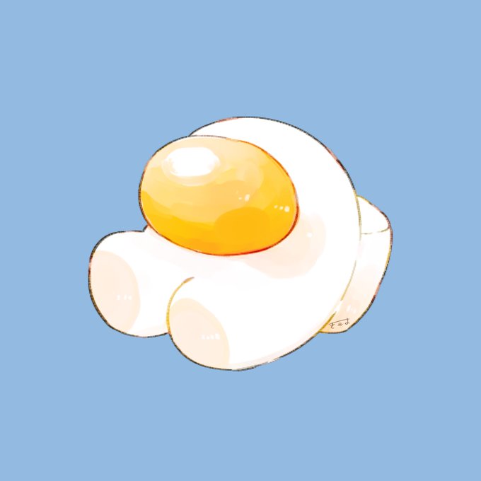 「egg (food) sitting」 illustration images(Popular)