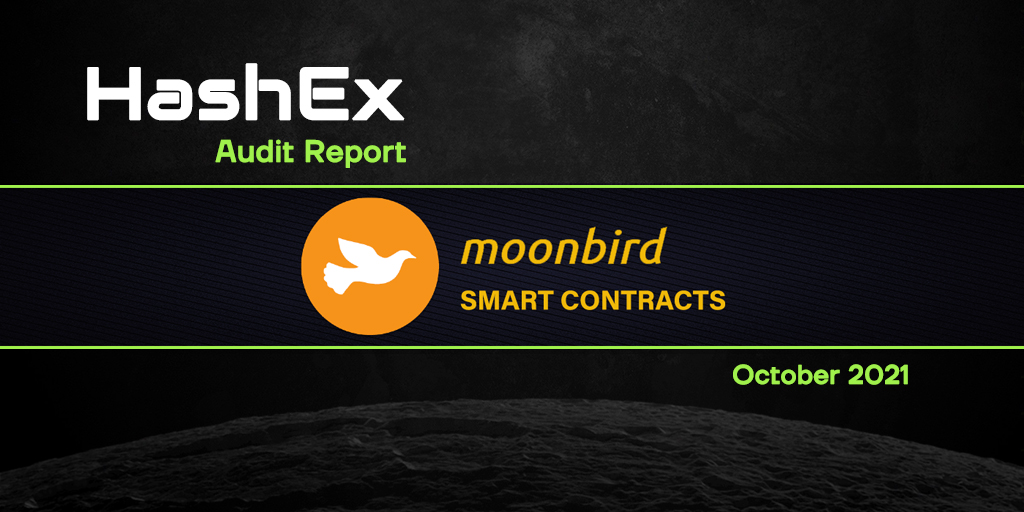 HashExOfficial's tweet photo. The smart contracts audit for @MBirdFinance is published.
Check it out here:
https://t.co/FOpMIAwt2R
#hashexaudit #security https://t.co/BpPnQznKt0