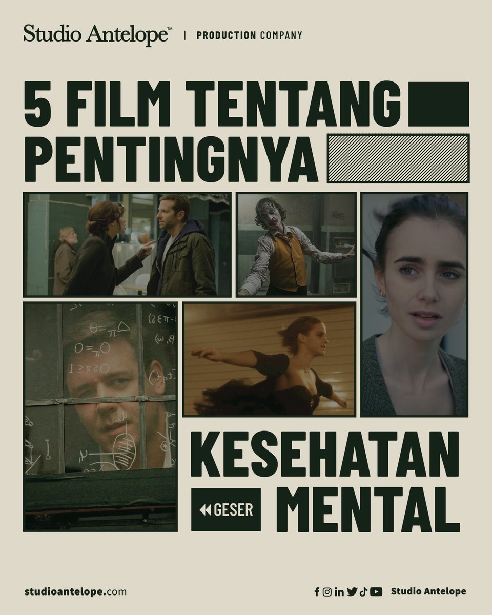studioantelope's tweet photo. 𝐒𝐄𝐋𝐀𝐌𝐀𝐓 𝐇𝐀𝐑𝐈 𝐊𝐄𝐒𝐄𝐇𝐀𝐓𝐀𝐍 𝐌𝐄𝐍𝐓𝐀𝐋 𝐒𝐄𝐃𝐔𝐍𝐈𝐀

Untuk memperingati kita tentang pentingnya kesehatan mental, aku udah nyiapin list film yang bisa kamu tonton hari ini. Met nonton yah! ❤️ https://t.co/OKHgRTqvAt