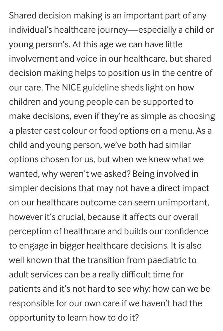 KathEvans2's tweet photo. Everyone is entitled to a say in the healthcare services they use & a child or young person is no different, blog @ItsAishahF @emmabeeden & @cswhite100 in @BMJ_Open on the @NICEComms #BCYPExp Guideline
https://t.co/ltZLhy0Rt9 @WeCYPnurses @WeNurses @WeStudentNurse @CYPStNN https://t.co/osRmPjL2zt
