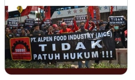AlfianAlizka's tweet photo. PT ALFEN FOOD INDUSTRY (Alice)
TIDAK PATUH HUKUM ! ! !
#BoikotAice https://t.co/QLQDp3ScVA
