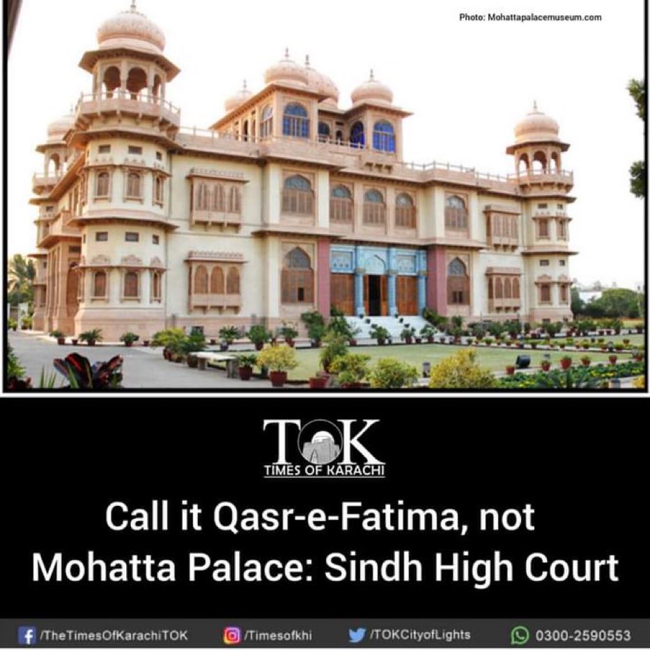 SindhuSorath's tweet photo. High court has no authority to change the history&amp;facts.
A marwari Hindu businessman of khi Shivratan Mohatta built this palace in 1927 as his summer house where he could live for only 2 decades when partition separated him frm Sindh forever.
Why is state scared of Sindh Hindus? https://t.co/pvlBVEUD7g