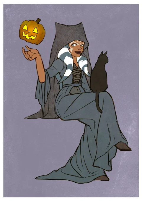 ちなみにHalloween2020ダースモール、アソーカ、マンダロリアン親子。 