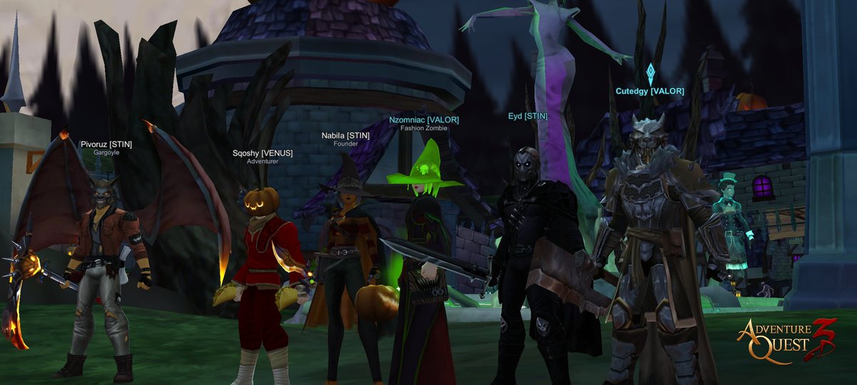 Aq3dValor's tweet photo. Congratulations to the winners of the Hide and Seek plus Halloween Costume Event that @Cutedgy1 @CutedgyAe @EydAQ3D hosted today! For those that were able to join, thank you for participating in today's event, we hope you had a good time ❤⚔🛡 https://t.co/u7ye85yIZw