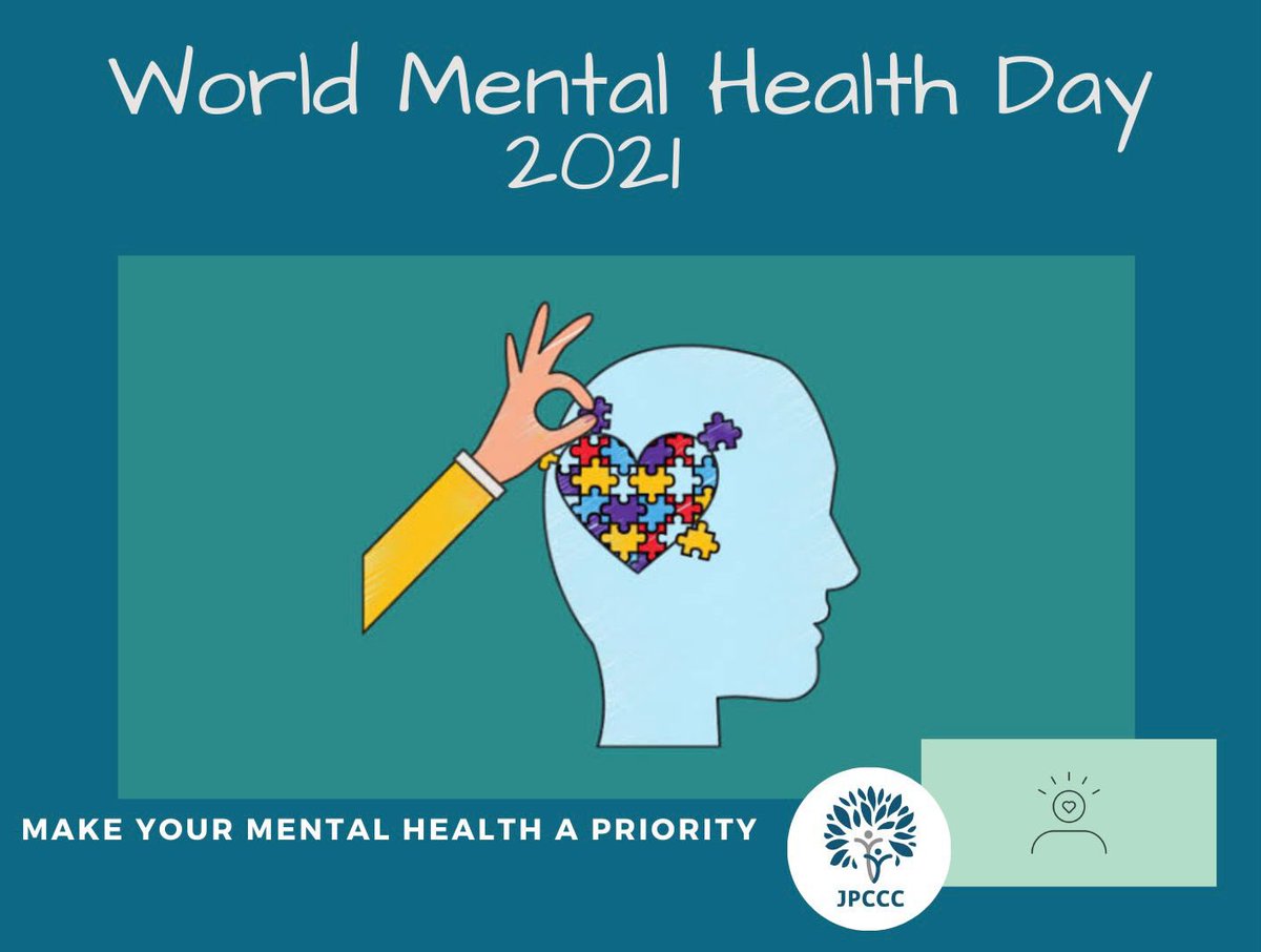JPCCCOrg's tweet photo. Mental health is not a destination but a process. Let us be a part of your journey. JPCCC supports mental health - today - and every day.    #mentalhealth #mentalhealthday2021 https://t.co/sqbEvpy7qo