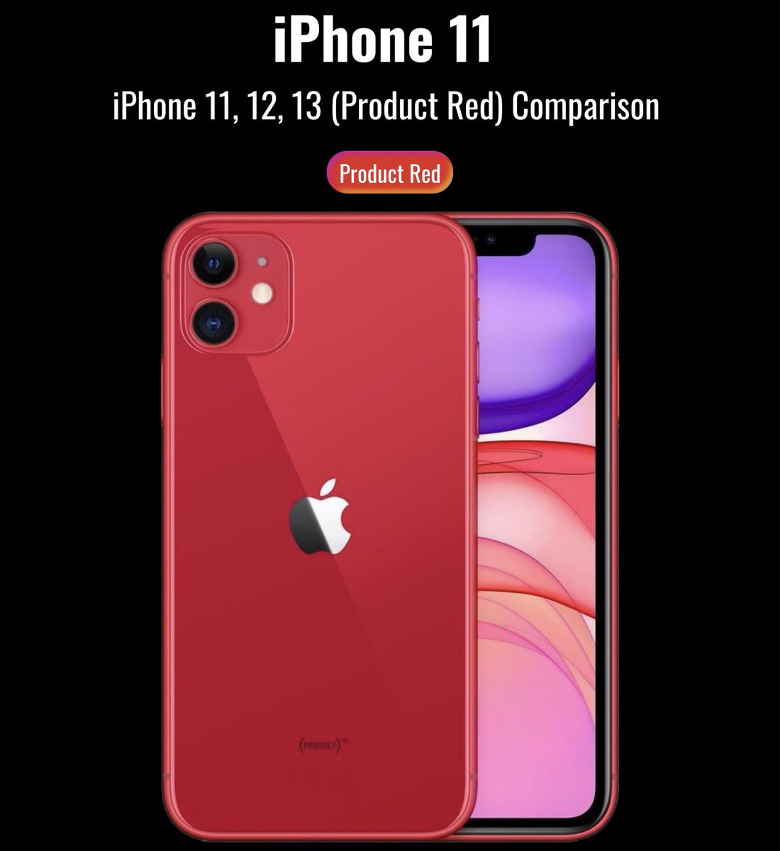 everyappledsign's tweet image. iPhone 11 vs iPhone 12 vs iPhone 13 Product Red! Which Red finish do you prefer?
_______
#applered #rediphone #productred #iphone11 #iphone12 #iphone13