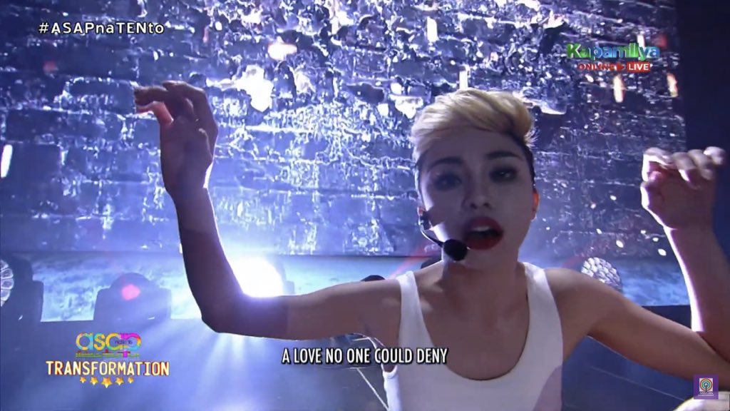 ASAPOfficial's tweet photo. Maymay as Miley Cyrus on ASAP Transformation! #ASAPnaTENto https://t.co/h1ErG49EEb