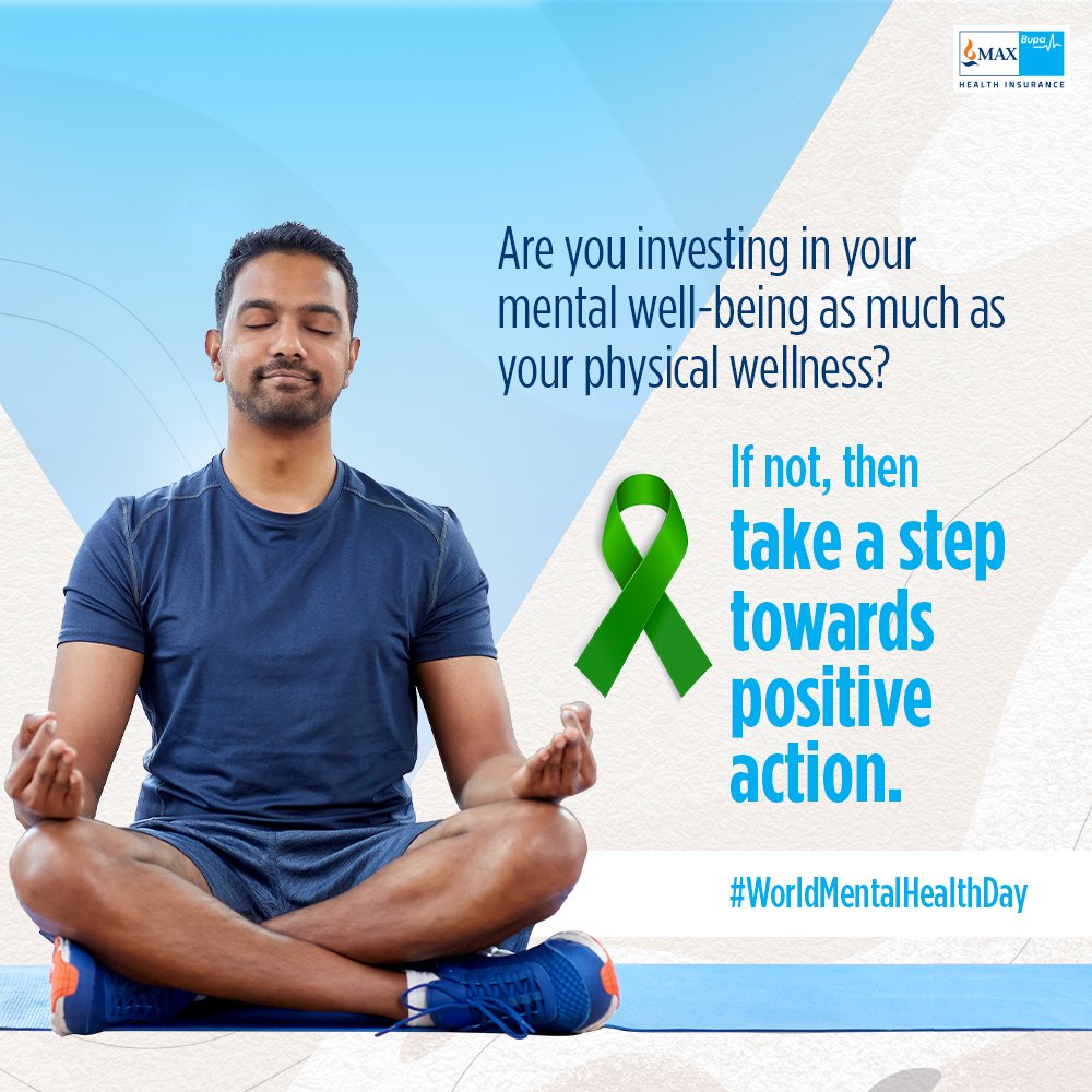 Niva_Bupa's tweet photo. Seeking help is easy when the problem is physical, but not when it is psychological. This #WorldMentalHealthDay, Max Bupa wishes to remind you that seeking help is not a sign of weakness, but the first step to holistic wellness.
#MaxBupaHealthInsurance https://t.co/rr1DN8tFxd