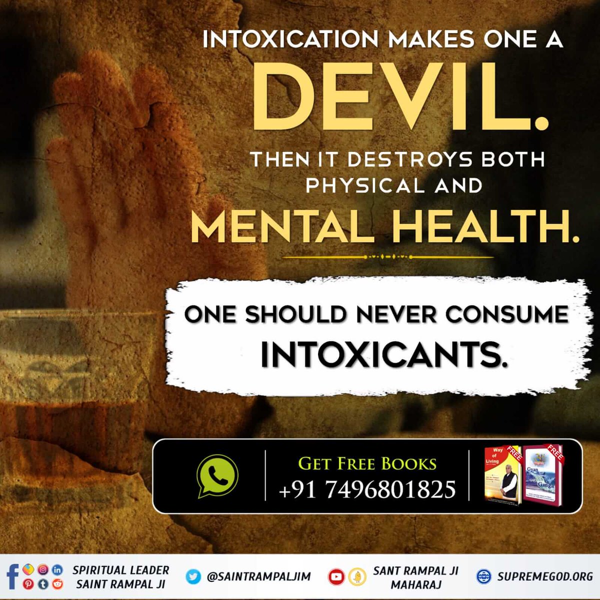 DivyaRampal8's tweet photo. #HowToFindMentalPeace
Everyone must take Initiation (Naam Diksha) from Sant Rampal Ji Maharaj. Because presently, He is the only enlightened Saint in the entire world.
Read Book Gyan Ganga and Way of Living. 
@SaintRampalJiM https://t.co/du23IsOrF2