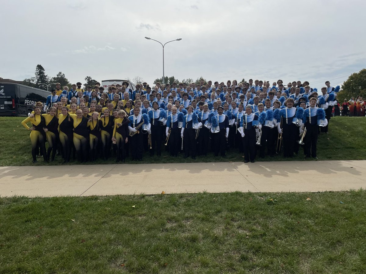 prospectband's tweet photo. Wow, what a day for the PMK! Bravo for 2 fantastic performances at BOA Cedar Falls. It was so neat to see you perform on a huge stage today!  Congrats to our amazing students, a huge thank you to our unbelievable boosters, and a shout out to our first class staff. #PMK2021 #smile https://t.co/7Aqe58tkPy