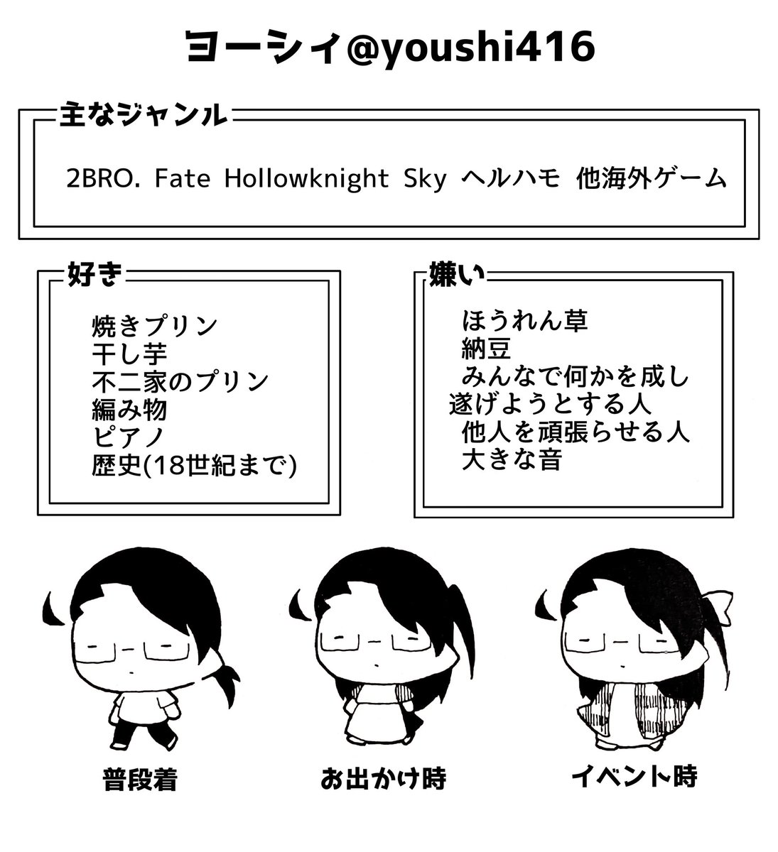 5いいねされたら自分のイラスト美化して自己紹介もかねて描く 5いいねされたら自分のイラスト美化して自己紹介もかねて描く