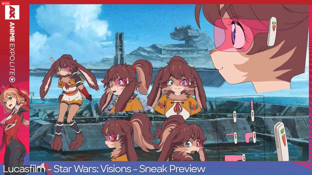 cant stop thinking about how good star wars visions was . the designs from village bride and the bunny girl ep especially are so fucking cool 