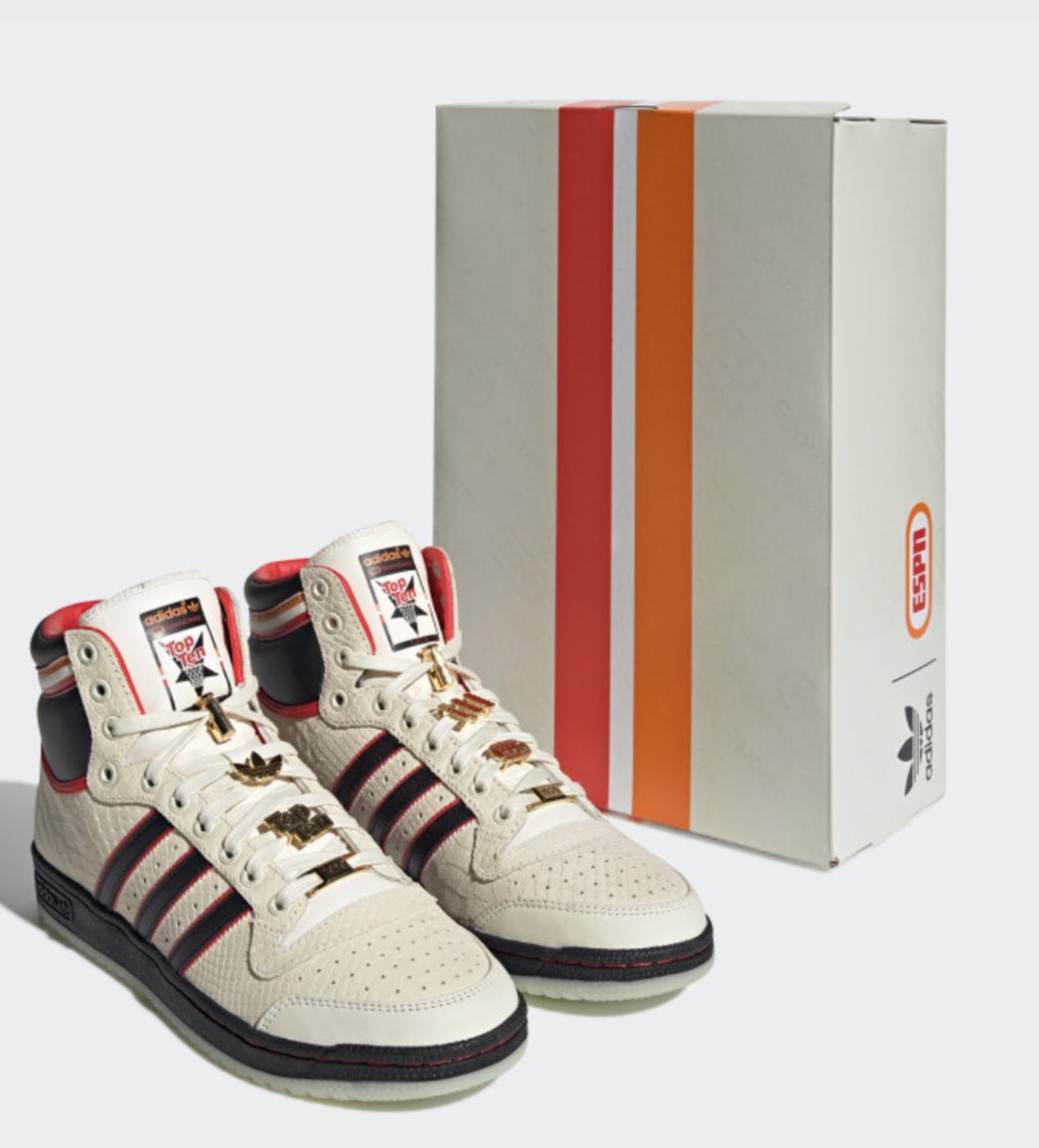 snkr_twitr's tweet image. LIVE in 1 hour via adidas US: ESPN x adidas Collection

Top Ten Hi bit.ly/3AfRPVt

Adilette 1979 Slides bit.ly/3msh6a0

#AD