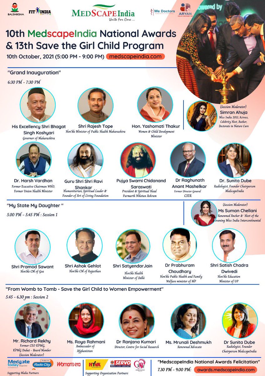 ThePratibhaMish's tweet photo. You are cordially invited to attend Live Event of the 10th Edition of Medscapeindia National Awards today from 5.00pm.
check the link����🏻
https://t.co/0nEpIgXua2
#liveevent #medscapeindia #onlineevent #10thmedscapeindianationalawards #butterflyyeffect https://t.co/ejwpKyiHSh