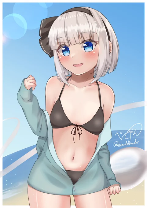 貼っちゃお #秋だけどまだ全然暑いので水着絵再掲してもいい 