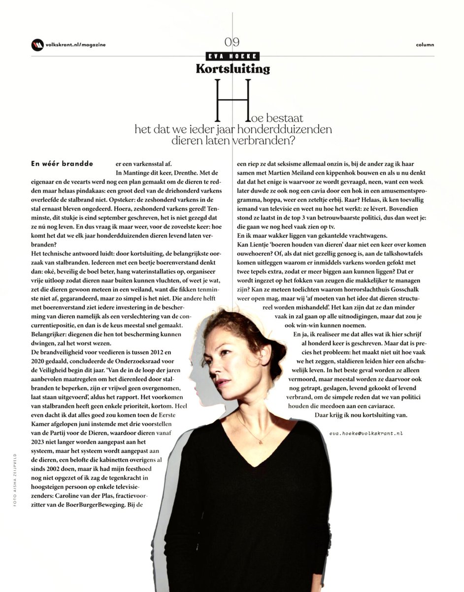 roosvonk's tweet image. Ik vind @EvaHoeke altijd 👌 in haar observaties en reflecties op haar dagelijks leven. Maar vandaag, over een maatschappelijke misstand en media-lieveling Caroline van der Plas, vind ik haar 👌👌🙌